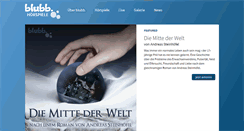 Desktop Screenshot of blubb-hoerspiele.de